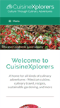 Mobile Screenshot of cuisinexplorers.com