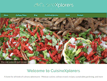 Tablet Screenshot of cuisinexplorers.com